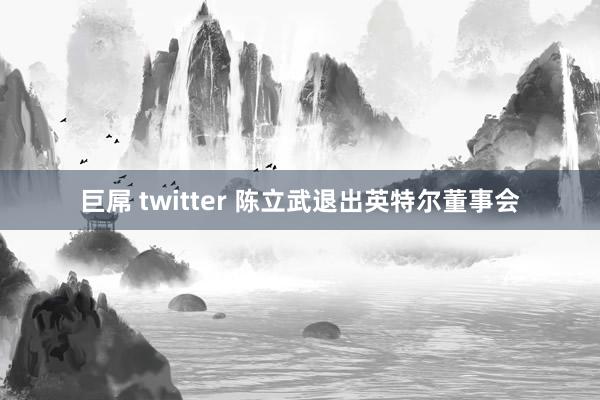 巨屌 twitter 陈立武退出英特尔董事会