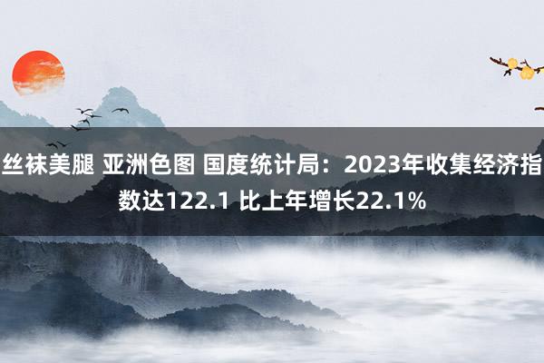 丝袜美腿 亚洲色图 国度统计局：2023年收集经济指数达122.1 比上年增长22.1%