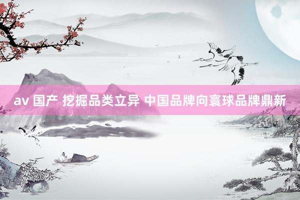 av 国产 挖掘品类立异 中国品牌向寰球品牌鼎新